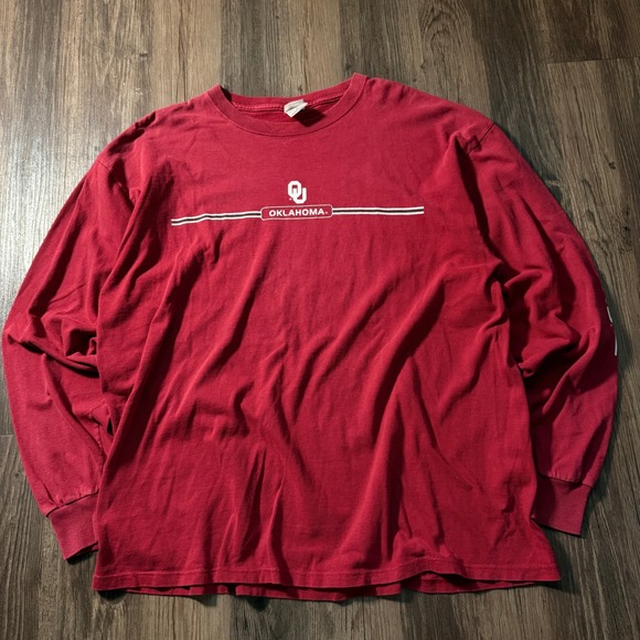 Oklahoma Sooners Long Sleeve T Shirt XL Soffe NCAA College Football - Picture 1 of 6